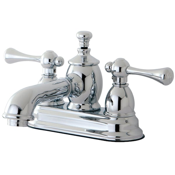 KS7001BL 4" Centerset Bathroom Faucet, Polished Chrome